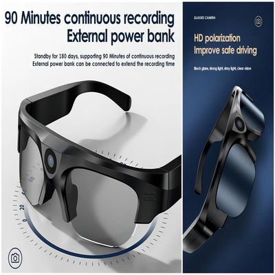 Les lunettes de soleil visuelles TR90 de l'alpinisme 2K Bluetooth encadrent la musique ouverte d'oreille, appels téléphoniques
