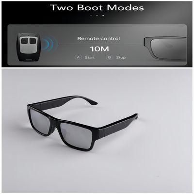 Contrôleur à distance visuel Video Recording des lunettes de soleil 2.4G de caméra d'espion