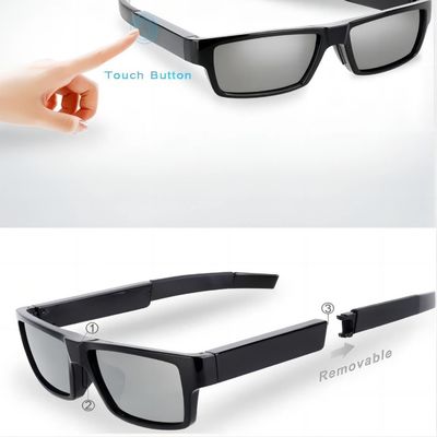 Sunglcasses caché par G2-64G avec l'angle 80° enregistrant la caméra vidéo portable de corps