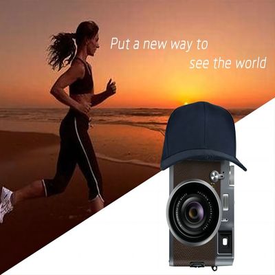 Chapeau de caméra caché par Wifi pour chasser, pêche, augmentant, fonctionnement, faisant un cycle, caméra de chapeau