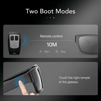 Audio à télécommande des lunettes de soleil FHD 1080P de Smart Camera pour des activités secrètes