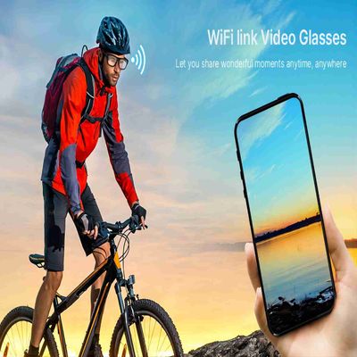 Connexion globale de l'Internet P2P de WIFI Live Streaming Wearable Smart Glasses