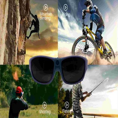 Pleines lunettes de soleil visuelles de HD 1080P Bluetooth avec la lentille UV polarisée de sécurité de protection