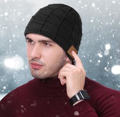 Calotte de Bluetooth pour le chapeau de Bluetooth des hommes, les cadeaux des hommes, cadeaux de technologie de Noël de Beanie Hat Black Headphones Unique de femmes