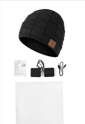 Calotte de Bluetooth pour le chapeau de Bluetooth des hommes, les cadeaux des hommes, cadeaux de technologie de Noël de Beanie Hat Black Headphones Unique de femmes