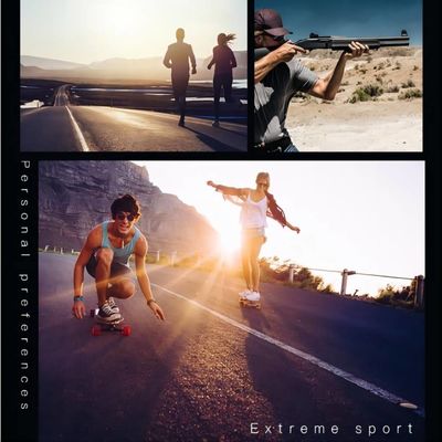 Lunettes de soleil de caméra vidéo de l'action 2K30FPS pour la chasse faisante du surf des neiges faisante de la planche à roulettes