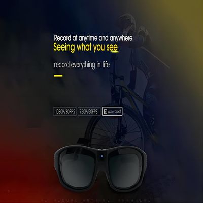 Lunettes de soleil imperméables de caméra vidéo d'action pour le snowboarding faisant de la planche à roulettes
