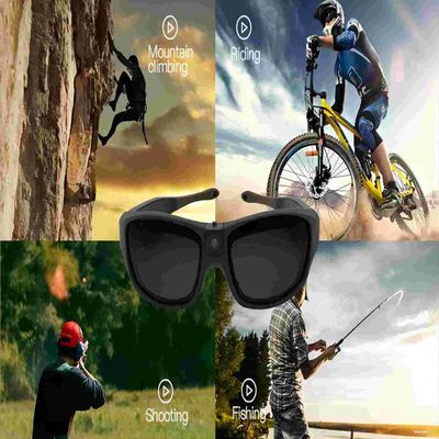 lunettes de soleil de caméra vidéo de sport de caméra vidéo de 2.7K 30 FPS pour le canoë, parachutant