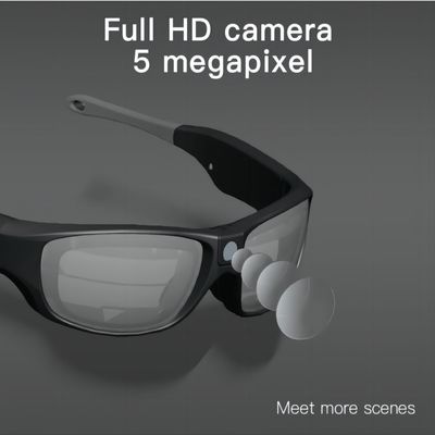 lunettes de soleil visuelles de 5.0M HD Mountaineering Sport Action Vlogging avec à télécommande