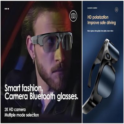 Les femmes Bluetooth d'hommes les lunettes de soleil que visuelles avec la musique ouverte d'oreille se relient téléphone des Tablettes