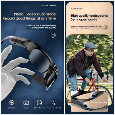 Les femmes Bluetooth d'hommes les lunettes de soleil que visuelles avec la musique ouverte d'oreille se relient téléphone des Tablettes
