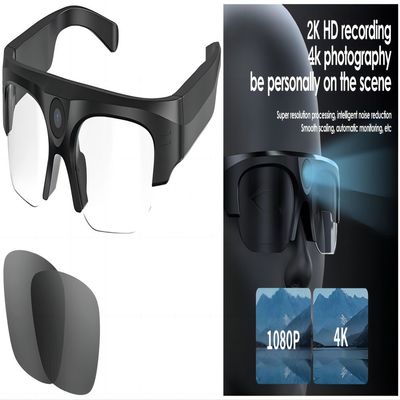 Enregistrement vidéo de écoute de Bluetooth de lunettes de soleil de caméra vidéo de musique sans fil de lunettes de soleil