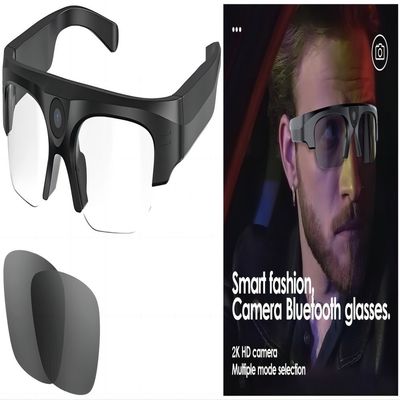 Les lunettes de soleil visuelles TR90 de l'alpinisme 2K Bluetooth encadrent la musique ouverte d'oreille, appels téléphoniques