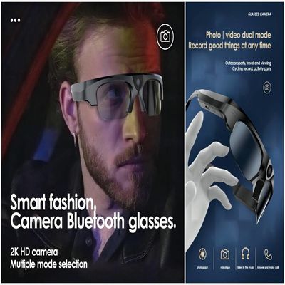 caméra visuelle de lunettes de soleil de 3in1 Smart Bluetooth avec la photo, vidéo, audio