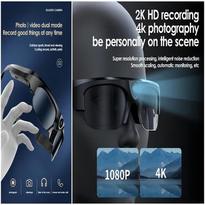 caméra visuelle de lunettes de soleil de 3in1 Smart Bluetooth avec la photo, vidéo, audio