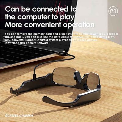 Pleine caméra sans fil de lunettes de soleil de HD 1080P Bluetooth avec la photo, vidéo, audio