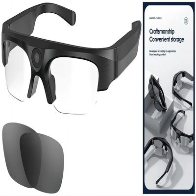 Pleine caméra sans fil de lunettes de soleil de HD 1080P Bluetooth avec la photo, vidéo, audio