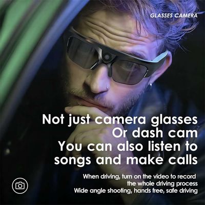 Lunettes de soleil portables de Bluetooth avec des réponses de téléphone d'enregistrement vidéo de photo de prise