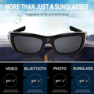 enregistrement visuel de lunettes de soleil de 720p Bluetooth pour des sports en plein air de marche de golf de trekking