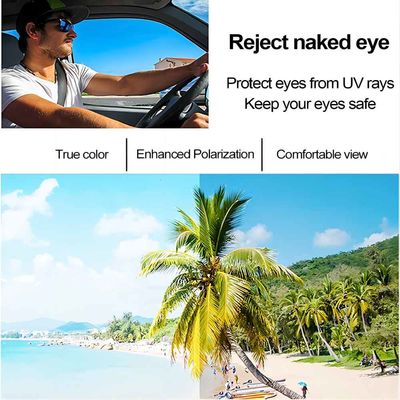 lunettes de soleil visuelles de 1080P Bluetooth avec l'enregistrement UV de photo de musique de lentilles de sécurité de protection