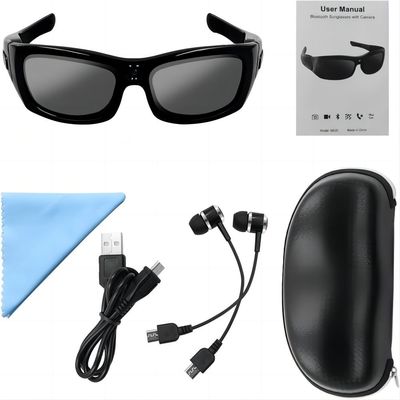 Les lunettes de soleil s'élevantes de caméra du snowboarding 1080P Bluetooth se relient à la Tablette de téléphone