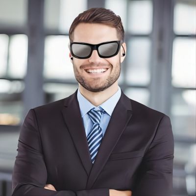 lunettes de soleil visuelles de 1080P HD Bluetooth pour la photo de sports en plein air prenant, enregistrant, musique