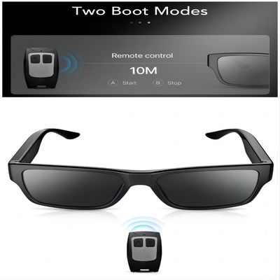 Verres visuels de plein espion de HD 1080P pour sur la collection de preuves de site