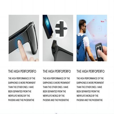 Verres visuels de plein espion de HD 1080P pour sur la collection de preuves de site