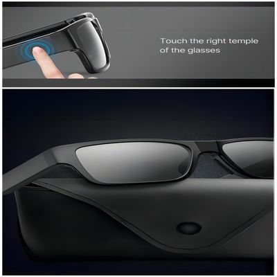 Contrôleur à distance visuel Video Recording des lunettes de soleil 2.4G de caméra d'espion