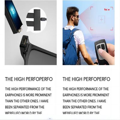 Contrôleur à distance visuel Video Recording des lunettes de soleil 2.4G de caméra d'espion