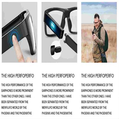 les lunettes de soleil de la caméra 1080P cachées par HD ne boutonnent NON aucun contact de trou à l'enregistrement en 3-5 secondes