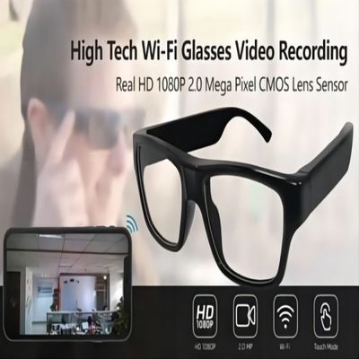 Connexion d'APPLI de WiFi Live Streaming Glasses Real-Time Monitoring d'actions d'espion de sécurité