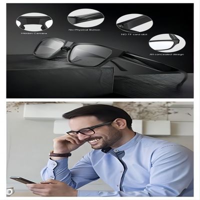 Mains extérieures de caméra de Mini Security Camera Glasses Wireless libres à l'enregistrement 1080P
