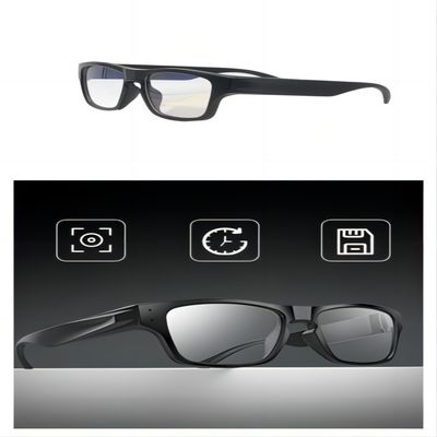 Verres de caméra d'action de HD1080P avec jambes à commande par effleurement externes de batterie de Micrphone les deux