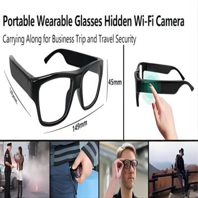 Enregistreur visuel portable portable de caméra en verre FHD 1080P 30FPS Vlog de WIFI