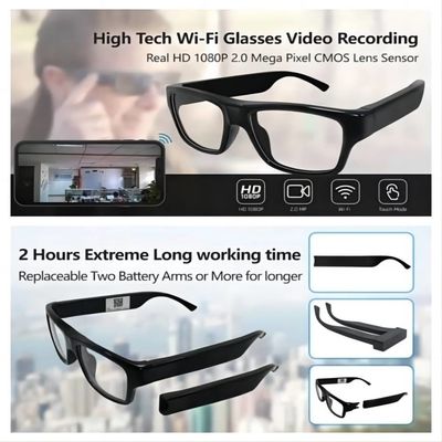 Les verres extérieurs d'intérieur de Securtiy Wifi avec la caméra 1080P à piles vibrent l'alerte