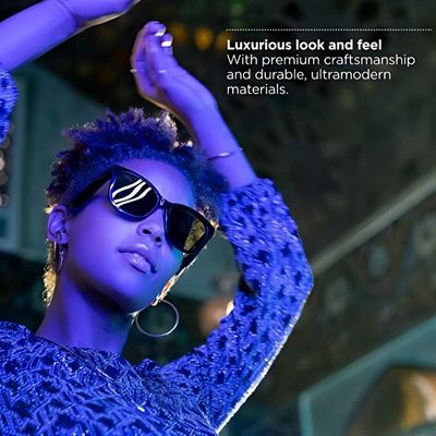 Lunettes de soleil audio sans fil de Bluetooth de sport avec les écouteurs ouverts d'oreille