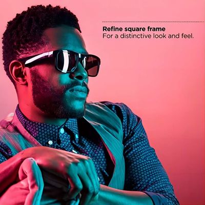 Lunettes de soleil audio sans fil de Bluetooth de sport avec les écouteurs ouverts d'oreille