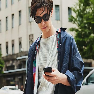Lunettes de soleil visuelles anti Ray Lenses Connect With Phone bleu de Bluetooth de musique sans fil