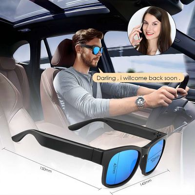 Les lunettes de soleil audio intelligentes d'oreille de lunettes de soleil ouvertes de Bluetooth pour écoutent des appels téléphoniques de musique