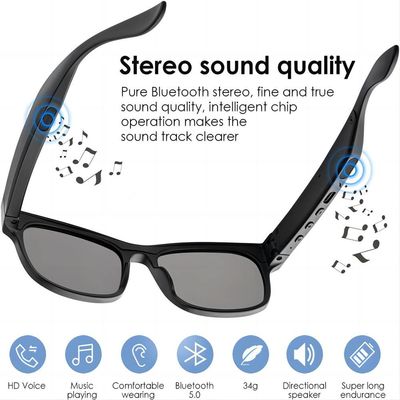 Lunettes de soleil visuelles de G6 Bluetooth pour la protection des femmes UV400 des hommes
