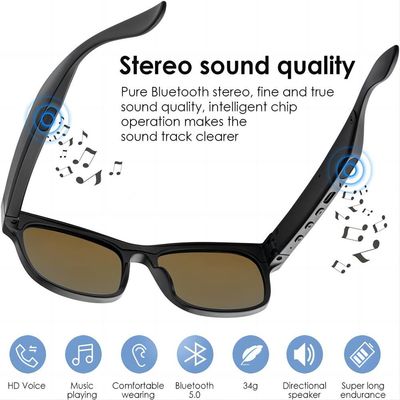 Lunettes de soleil visuelles de G6 Bluetooth pour la protection des femmes UV400 des hommes