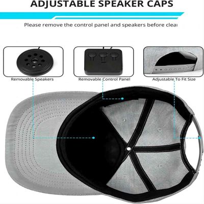 Chapeau avec le chapeau intelligent sans fil de haut-parleur du téléphone de chapeau réglable de bluetooth de haut-parleur de Bluetooth pour le sport en plein air