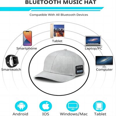 Chapeau de Bluetooth avec la batterie intégrée réglable de haut-parleur jusqu'à 24 heures heures de récréation de musique pour marcher, ski, faire du vélo de trekking