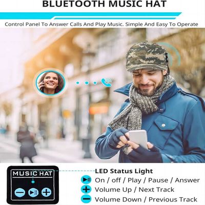 Le bruit de haute fidélité de casquette de baseball de Bluetooth avec 24 heures de musique apprécient l'heure pour l'alpinisme, sports de marathon, golf