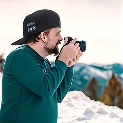 Chapeau sans fil de haut-parleur de bluetooth, Washable+ réglables avec le bruit DE HAUTE FIDÉLITÉ pour le sport de base-ball, patinant le sport en plein air etc.