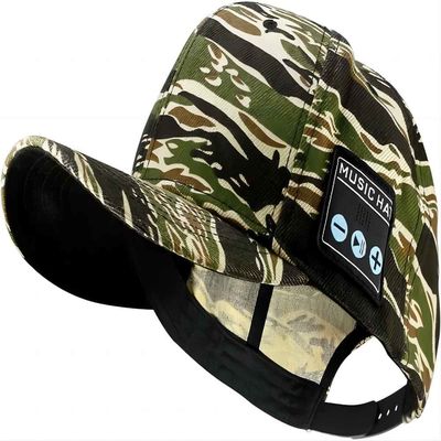 Casquette de baseball de Bluetooth avec les écouteurs, le microphone intégré et les haut-parleurs stéréo, chapeau rechargeable de musique d'USB pour des femmes des hommes