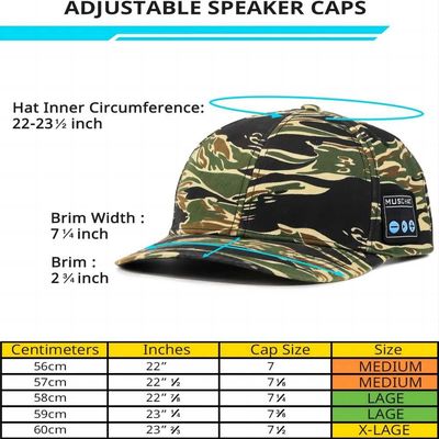 Casquette de baseball de Bluetooth avec les écouteurs, le microphone intégré et les haut-parleurs stéréo, chapeau rechargeable de musique d'USB pour des femmes des hommes