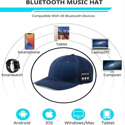 Chapeau unisexe de bluetooth avec le double haut-parleur, main-lavage, chapeau rechargeable de musique stockant des stuffers pour des filles et des garçons