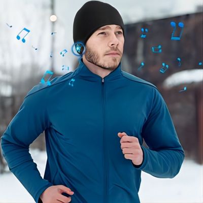 Appels téléphoniques mains libres multifonctionnels de la caméra B5 de chapeau de calotte de Bluetooth/musique/chaleur/enregistrement pour la chasse d'hiver, fonctionnant
